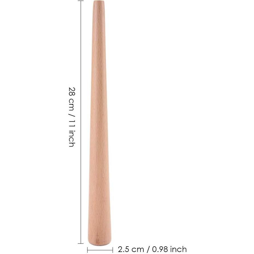 Mandril de Madera para Anillos - Herramienta de Joyería 28cm