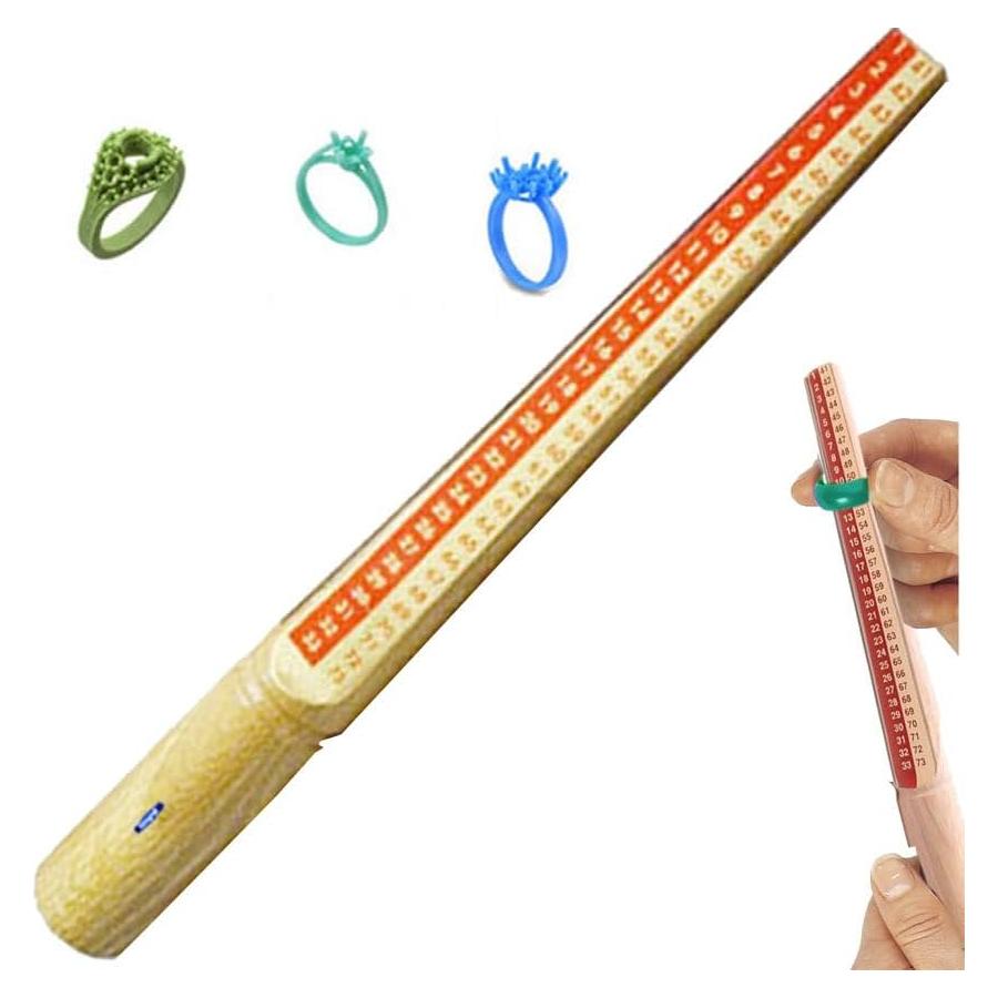 Tubo Medidor de Anillos de Cera Ajustable para Joyería