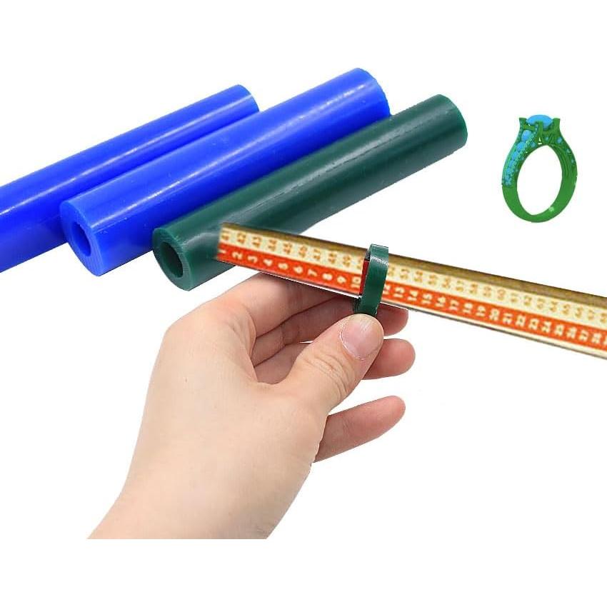 Tubo Medidor de Anillos de Cera Ajustable para Joyería