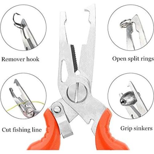 Kit de 250 Anillas Abiertas y Alicates JJZS para Pesca