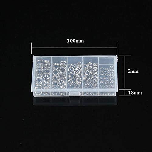 Kit de 250 Anillas Abiertas y Alicates JJZS para Pesca