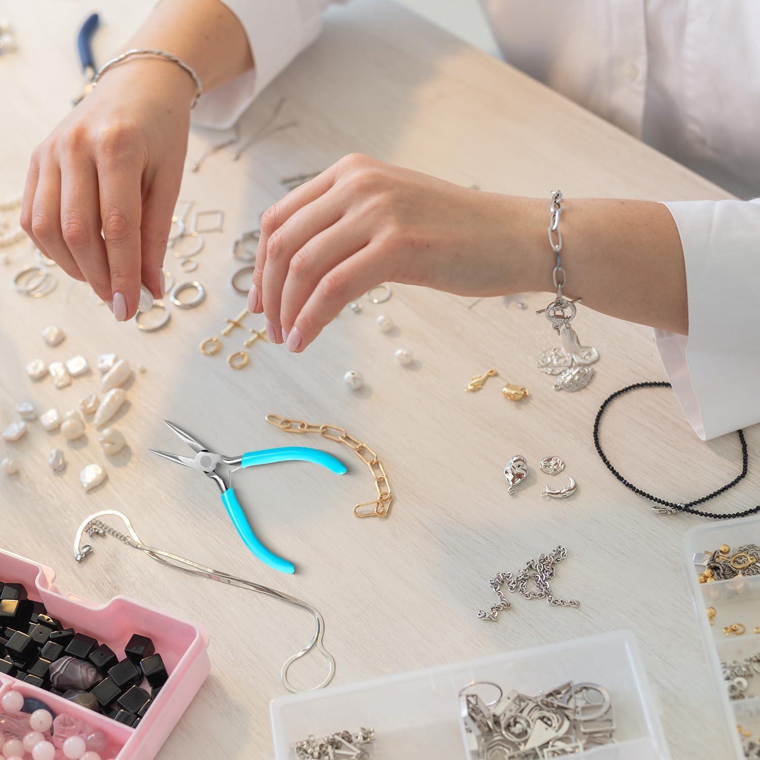 Alicates de Punta de Aguja Eruinfang 11.43 cm para Joyería