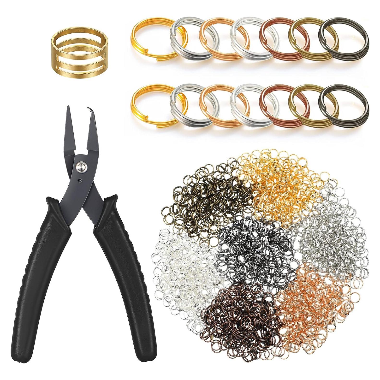 Hotop Juego de 1402 Anillas de Salto Doble Multicolor DIY