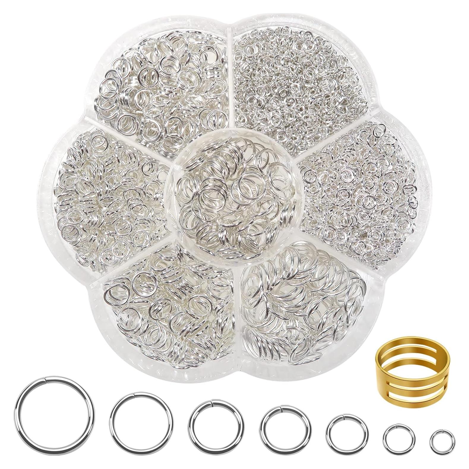 Anillas de Salto Plateadas TOAOB 2300pcs para Joyas DIY