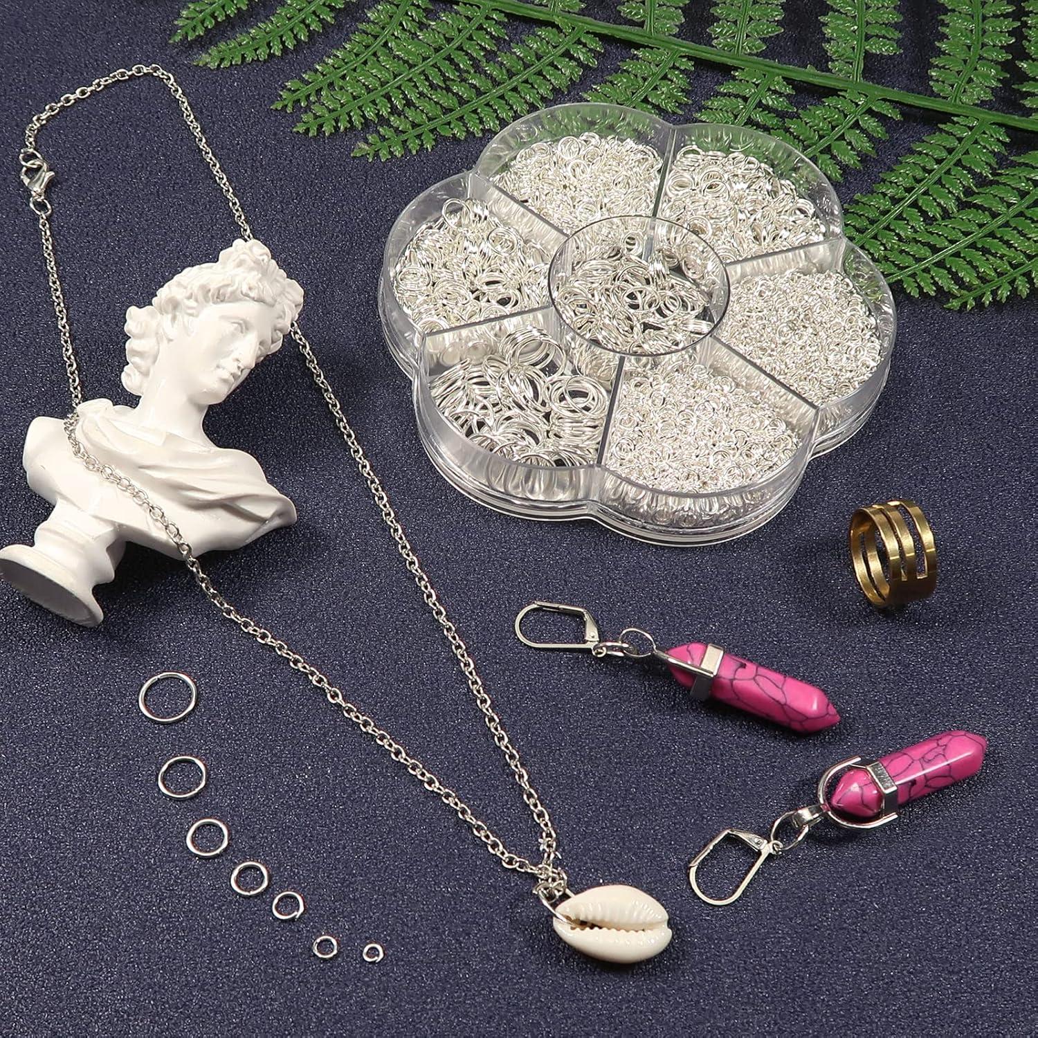 Anillas de Salto Plateadas TOAOB 2300pcs para Joyas DIY