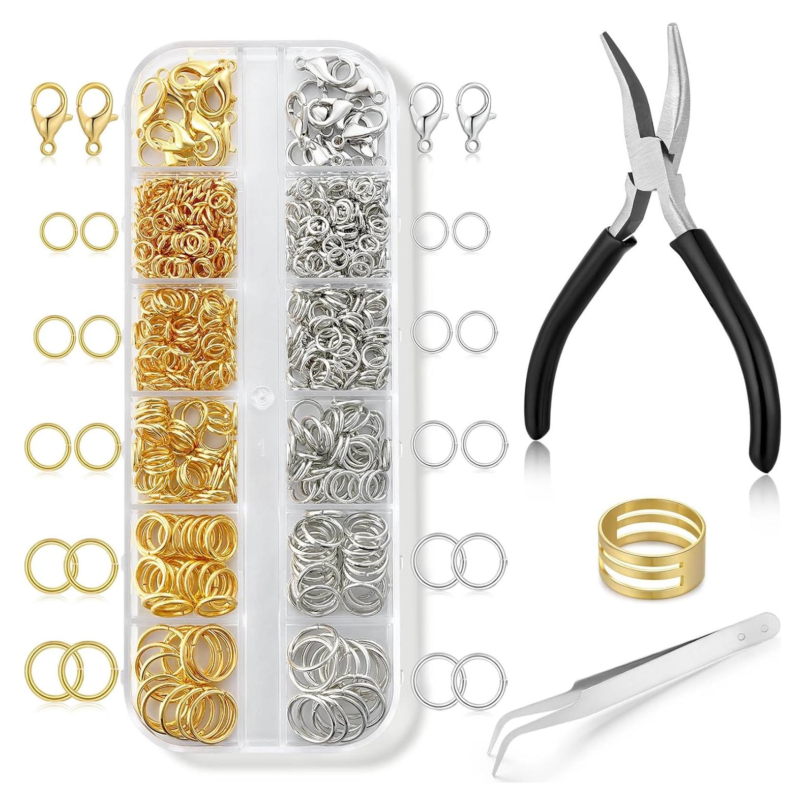 Kit de Anillas de Salto Hazifes - 1200 Piezas con Pinzas