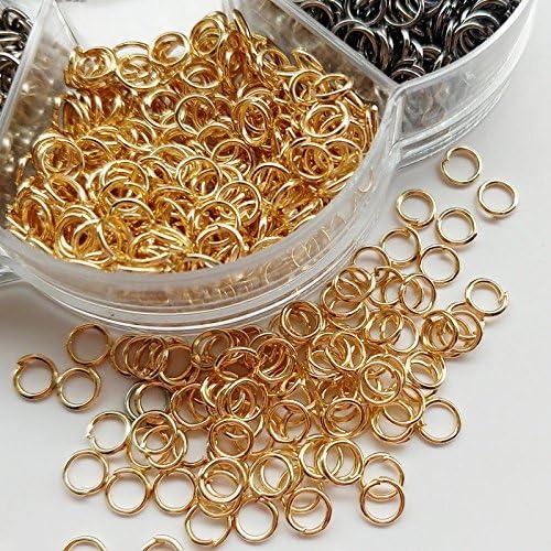 Chenkou Craft 3000 Anillos Abiertos 5mm 6 Colores con Herramienta