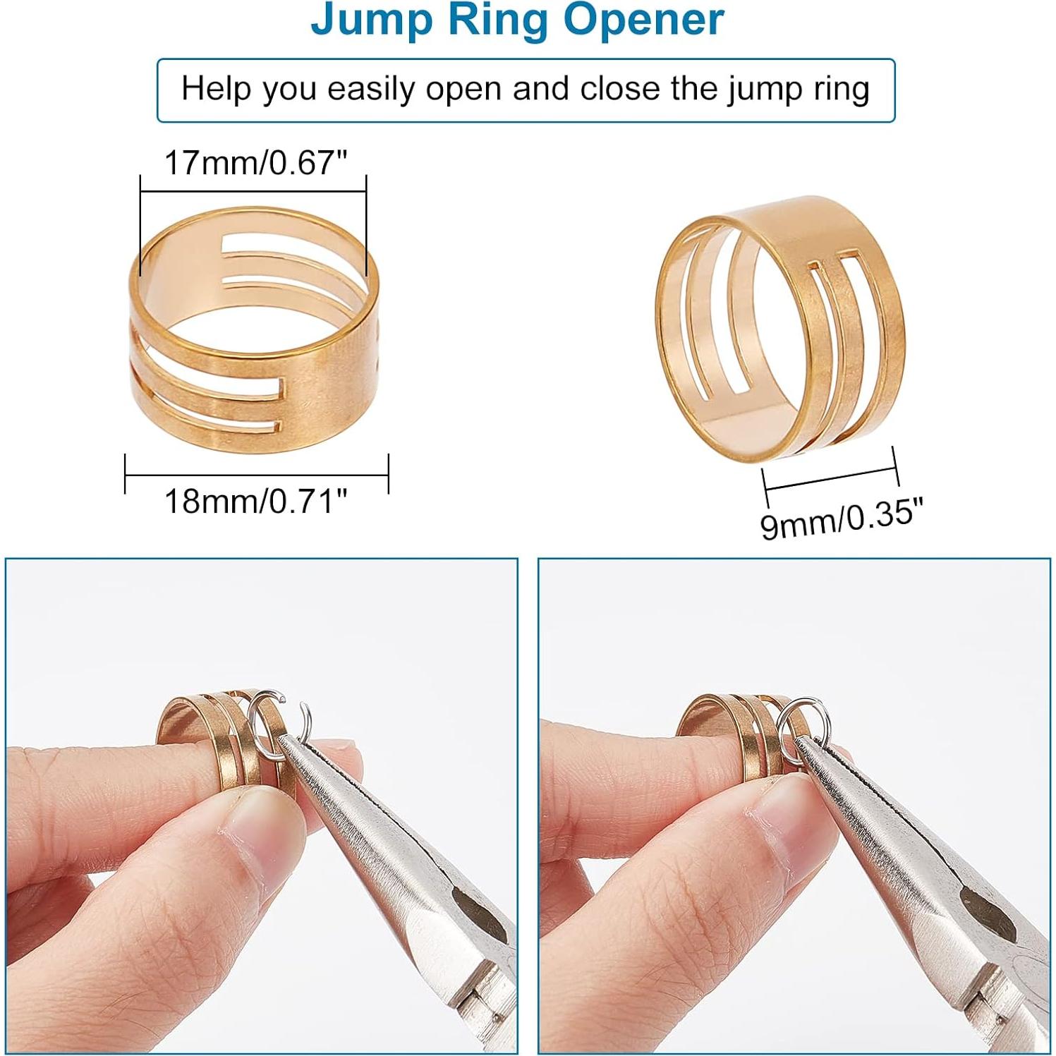 Anillas de Salto Abiertas PH PandaHall 1000pcs Acero Inoxidable 4-10mm