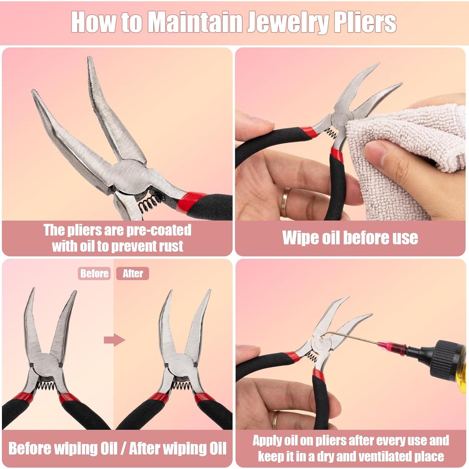 Kit de 1200 Anillas de Salto y Broches Amrules para Joyería