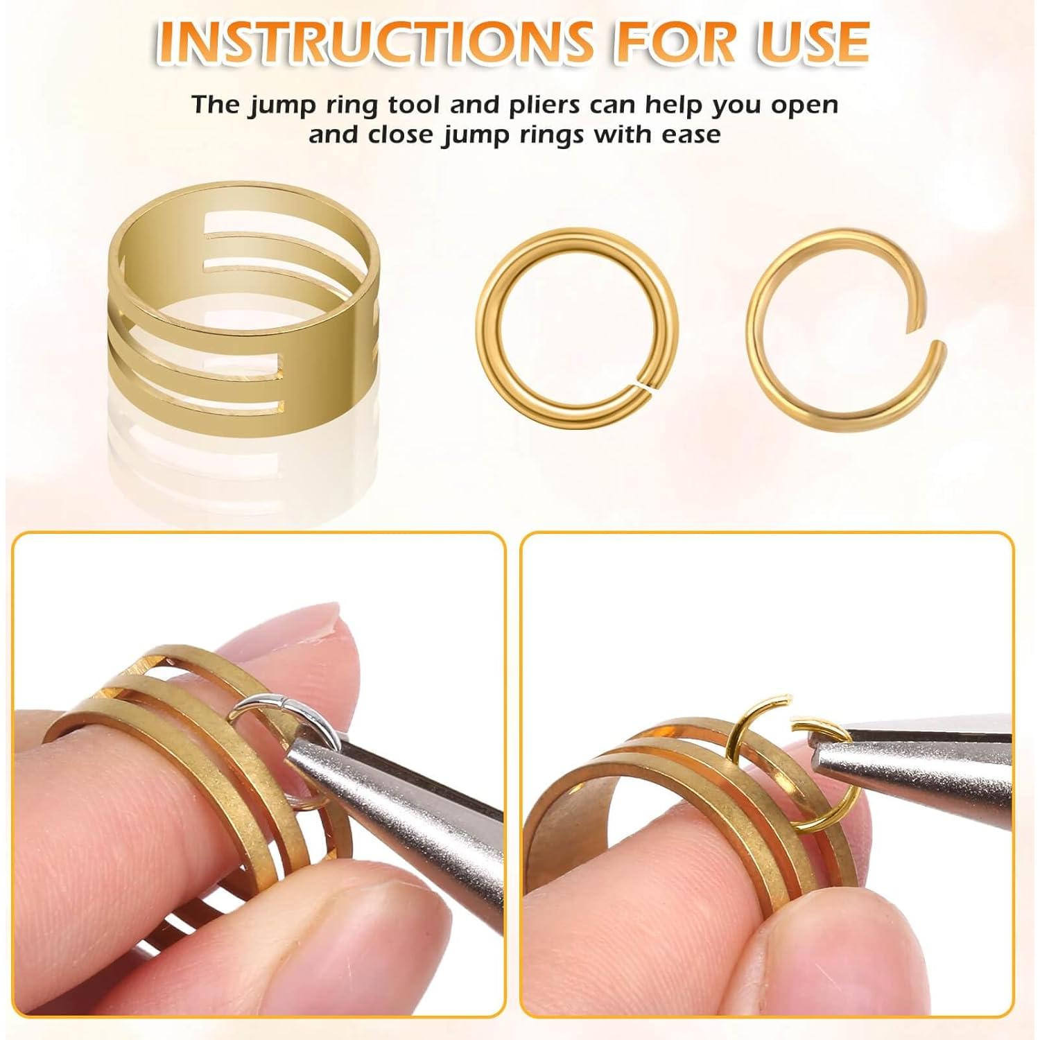 Kit de Fabricación de Joyas PAXCOO, 1260 Piezas Anillas y Cierres