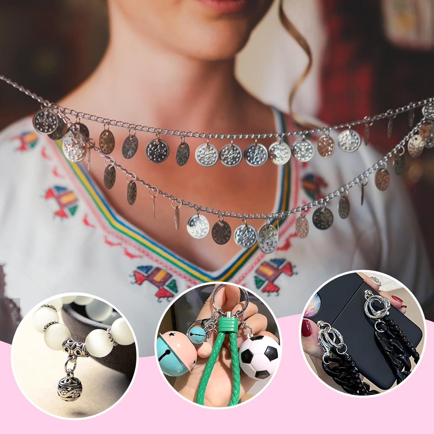 Anillas de Salto Abiertas TOAOB 200pcs 12mm Acero Inoxidable