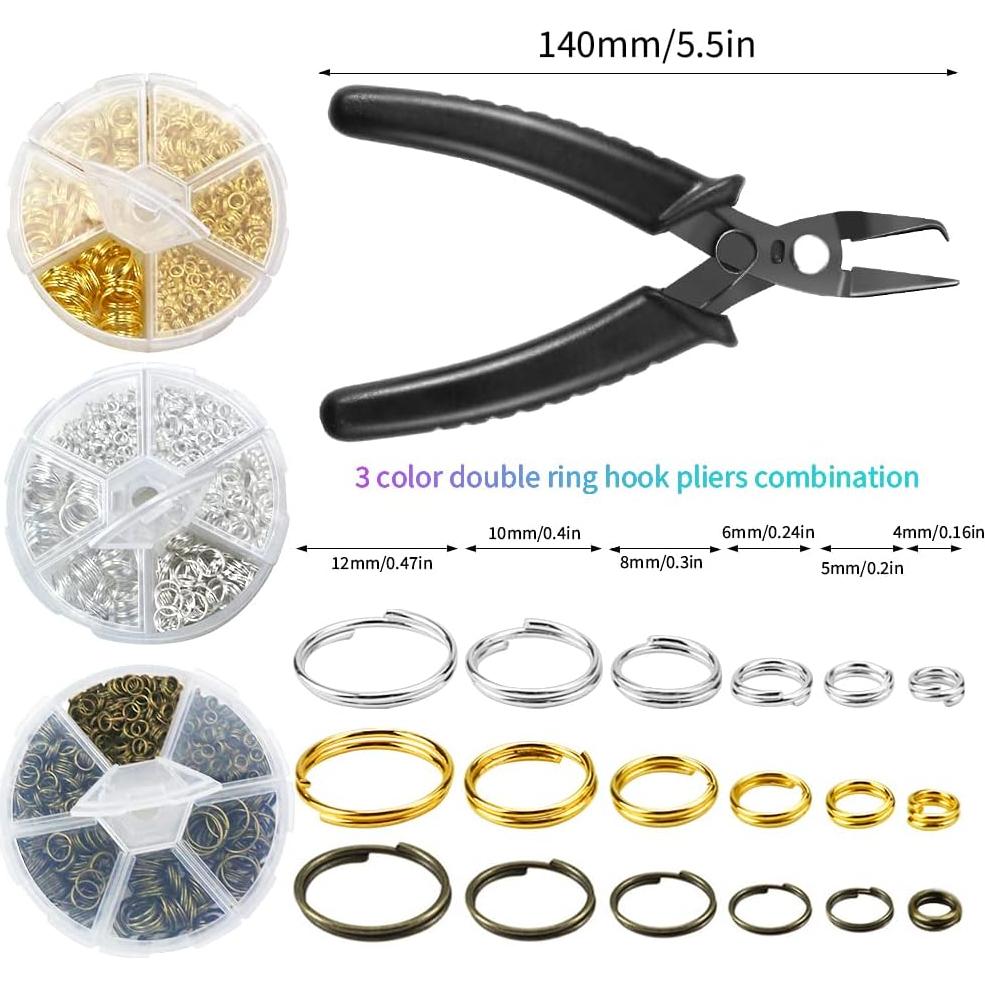 Kit de Anillos Abiertos FSWCCK 2070 Piezas 4mm a 12mm