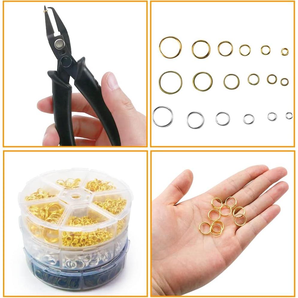 Kit de Anillos Abiertos FSWCCK 2070 Piezas 4mm a 12mm