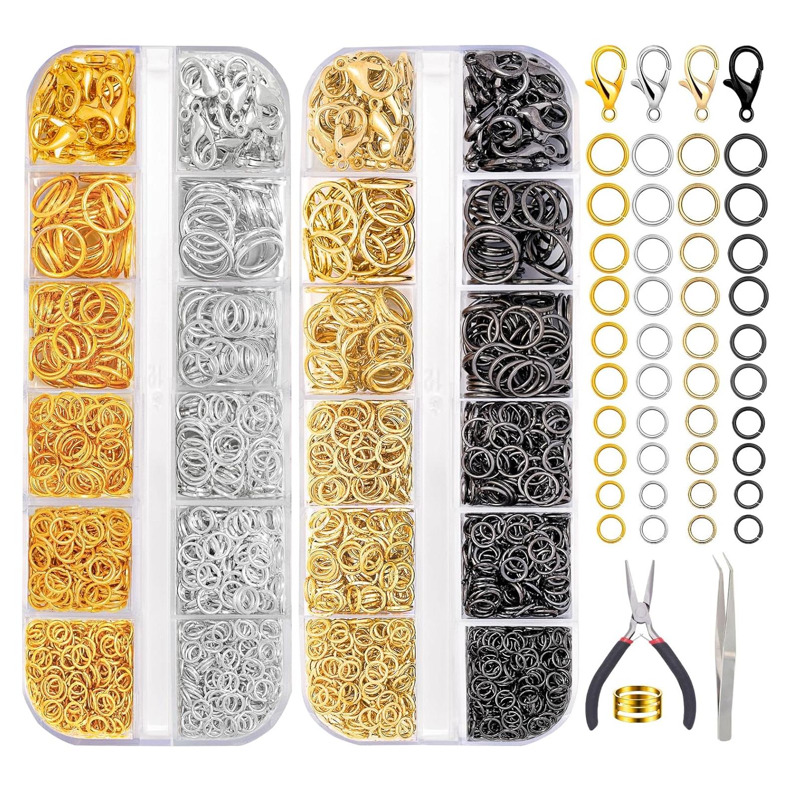 Kit de Anillas de Salto Abiertas DIYDEC 2143 Piezas con Herramientas