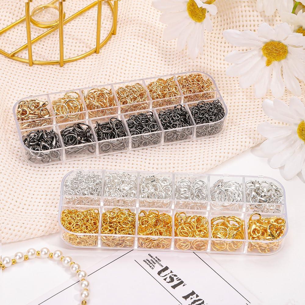 Kit de Anillas de Salto Abiertas DIYDEC 2143 Piezas con Herramientas