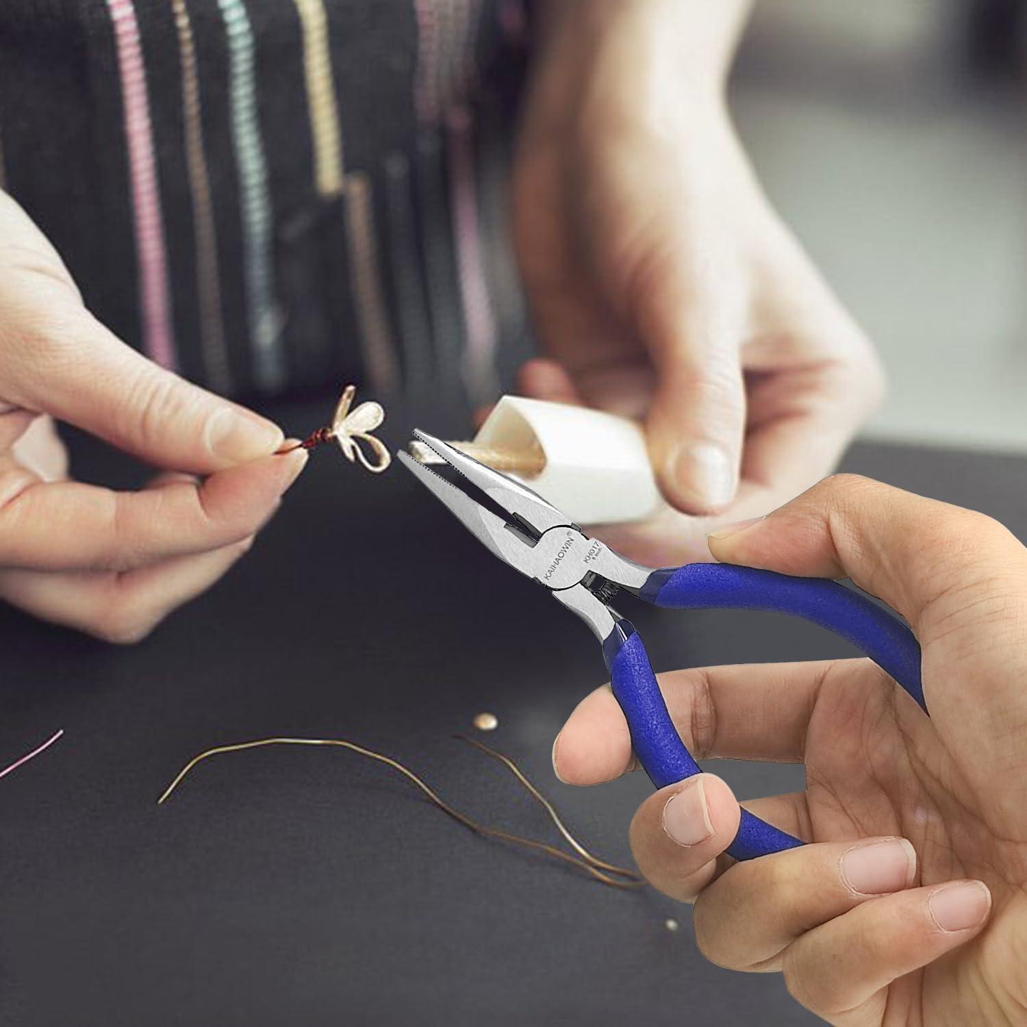 Alicates de Punta Larga Mini KAIHAOWIN 12.7 cm Paquete de 2