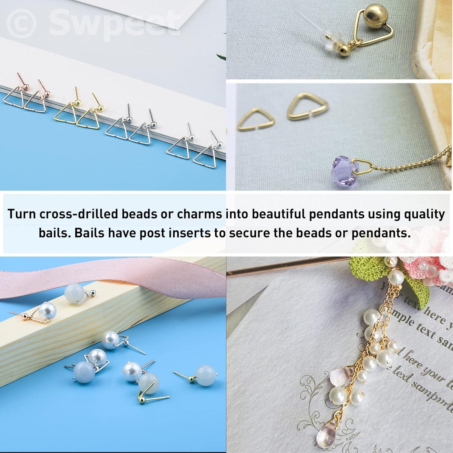 Kit de Joyería Swpeet 1001Pcs Anillas Triangulares 10mm