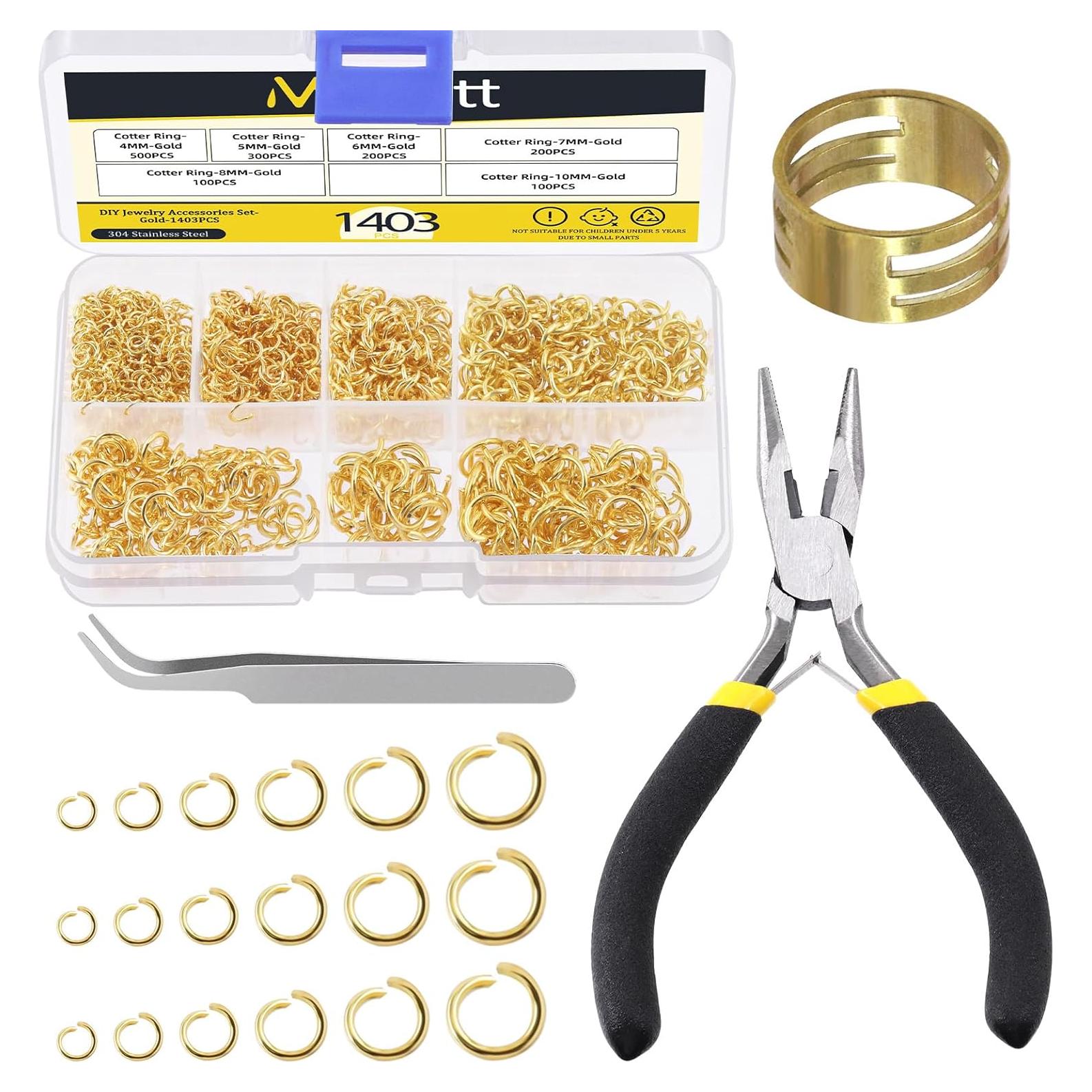 Kit de Fabricación de Joyas Mardatt 1403 Piezas Oro