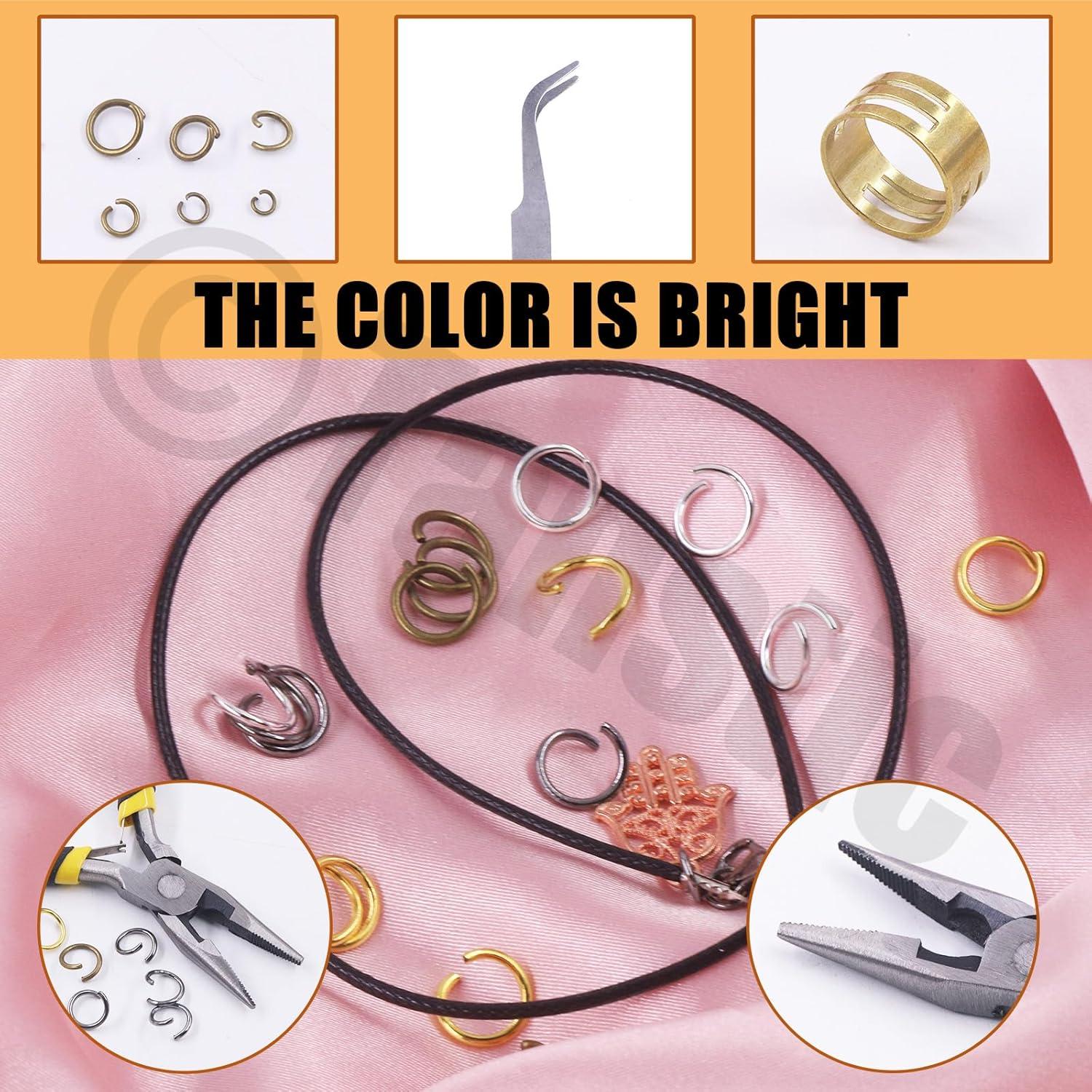 Kit de Anillas Abiertas Tanstic 1403Pcs Bronce 4-10mm