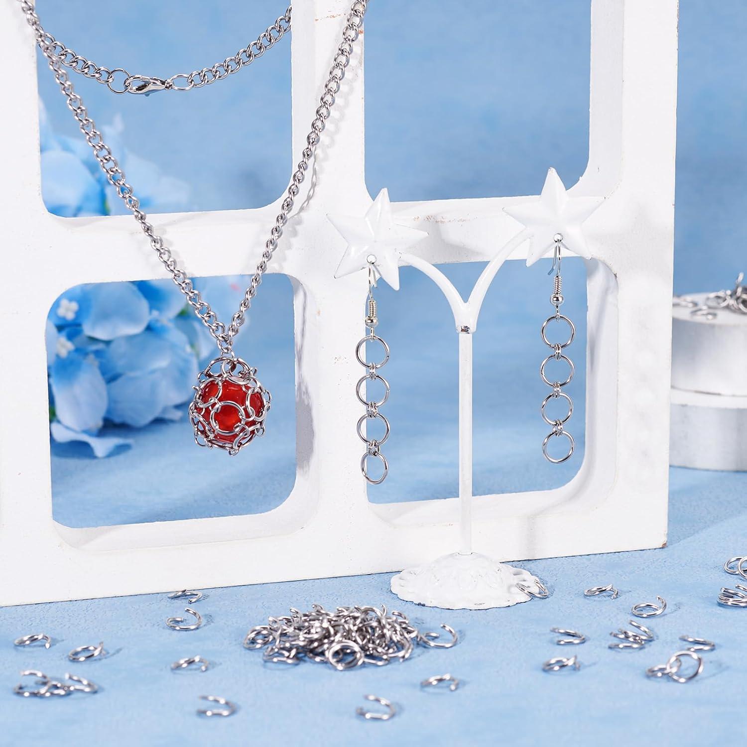 Anillas Abiertas de Acero Inoxidable Craftdady 1000 Pcs 8mm