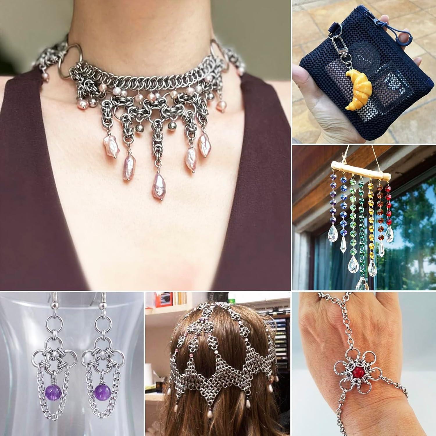 Anillas Abiertas de Acero Inoxidable Craftdady 1000 Pcs 8mm