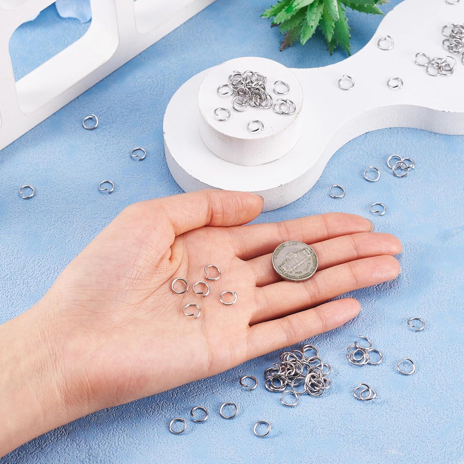 Anillas Abiertas de Acero Inoxidable Craftdady 1000 Pcs 8mm