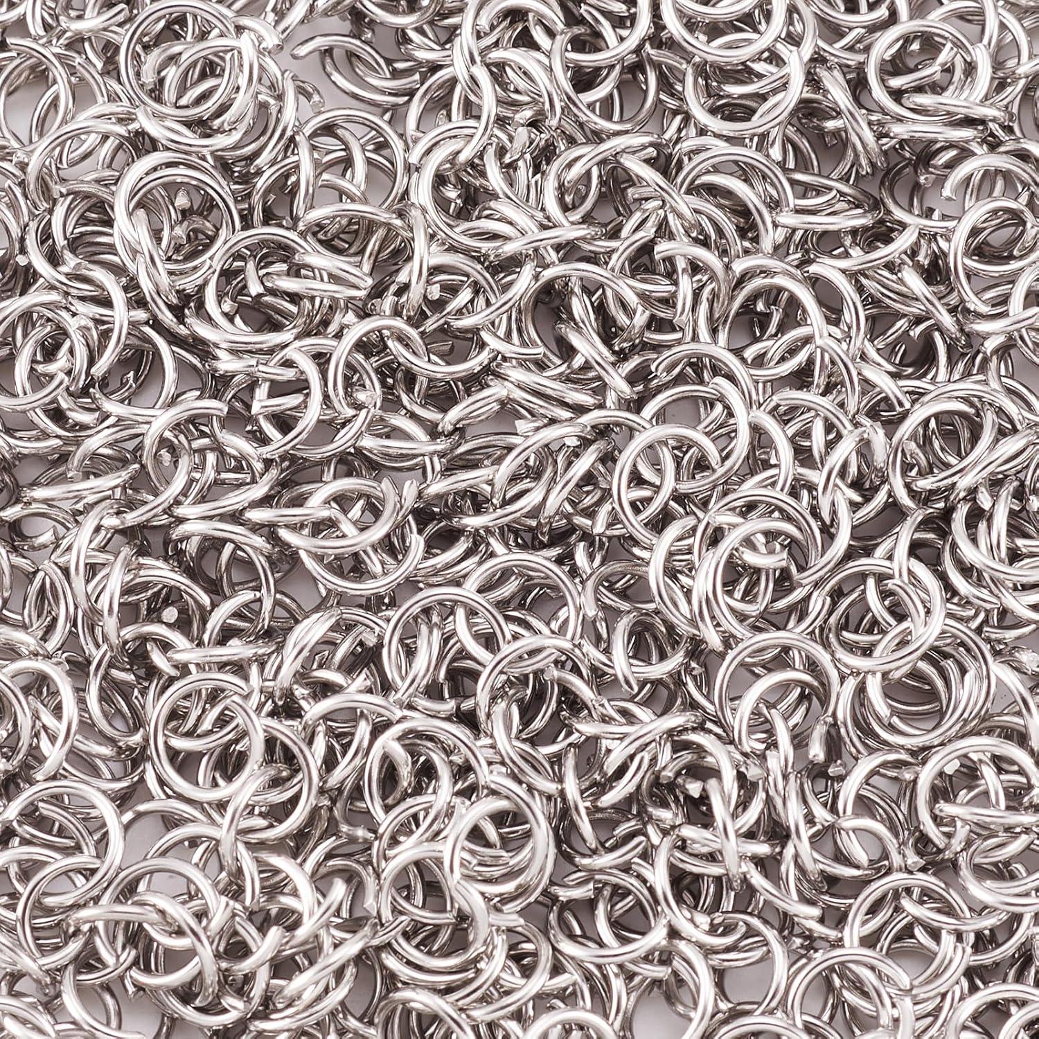 Anillas Abiertas de Acero Inoxidable Craftdady 1000 Pcs 8mm