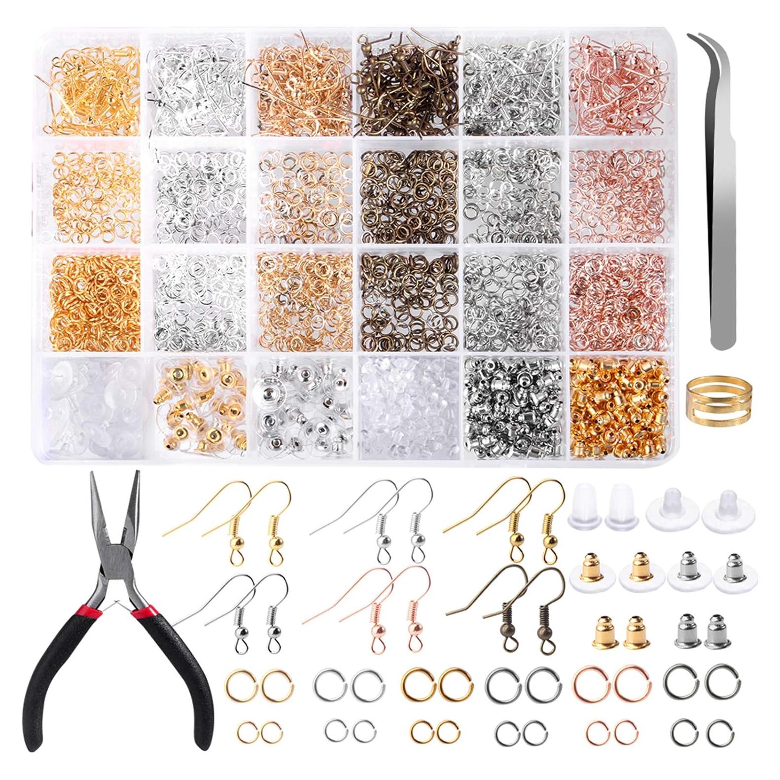 Kit de 2500 Ganchos Hipoalergénicos para Pendientes Hicdaw