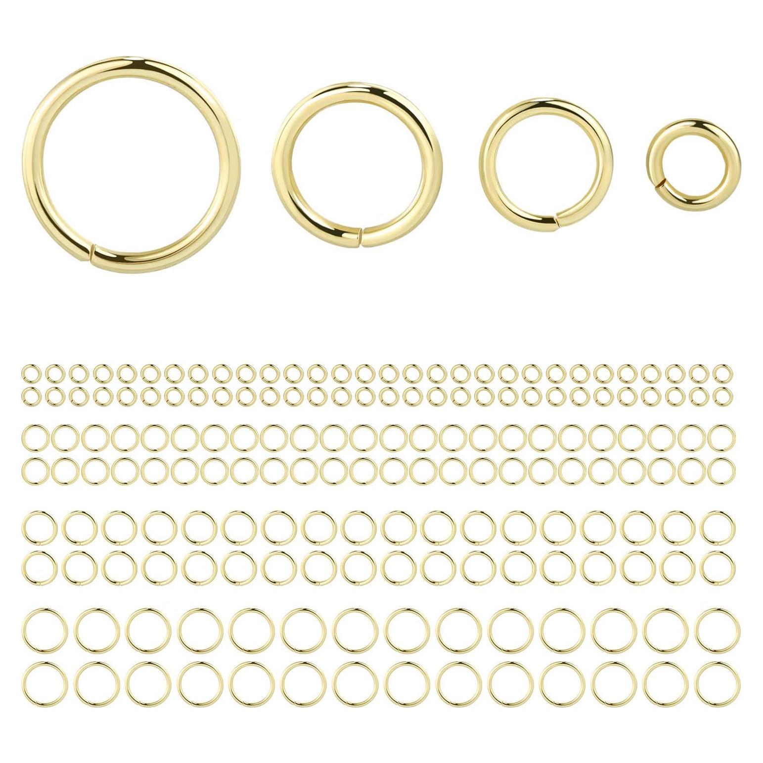 Anillas de Salto Doradas ALEXCRAFT 900pcs 4-10mm Joyería