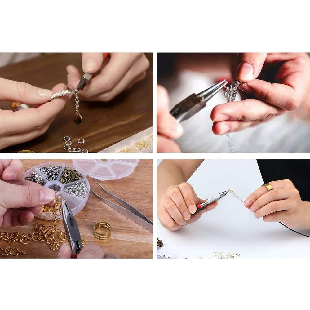 Anillas de Salto Doradas ALEXCRAFT 900pcs 4-10mm Joyería