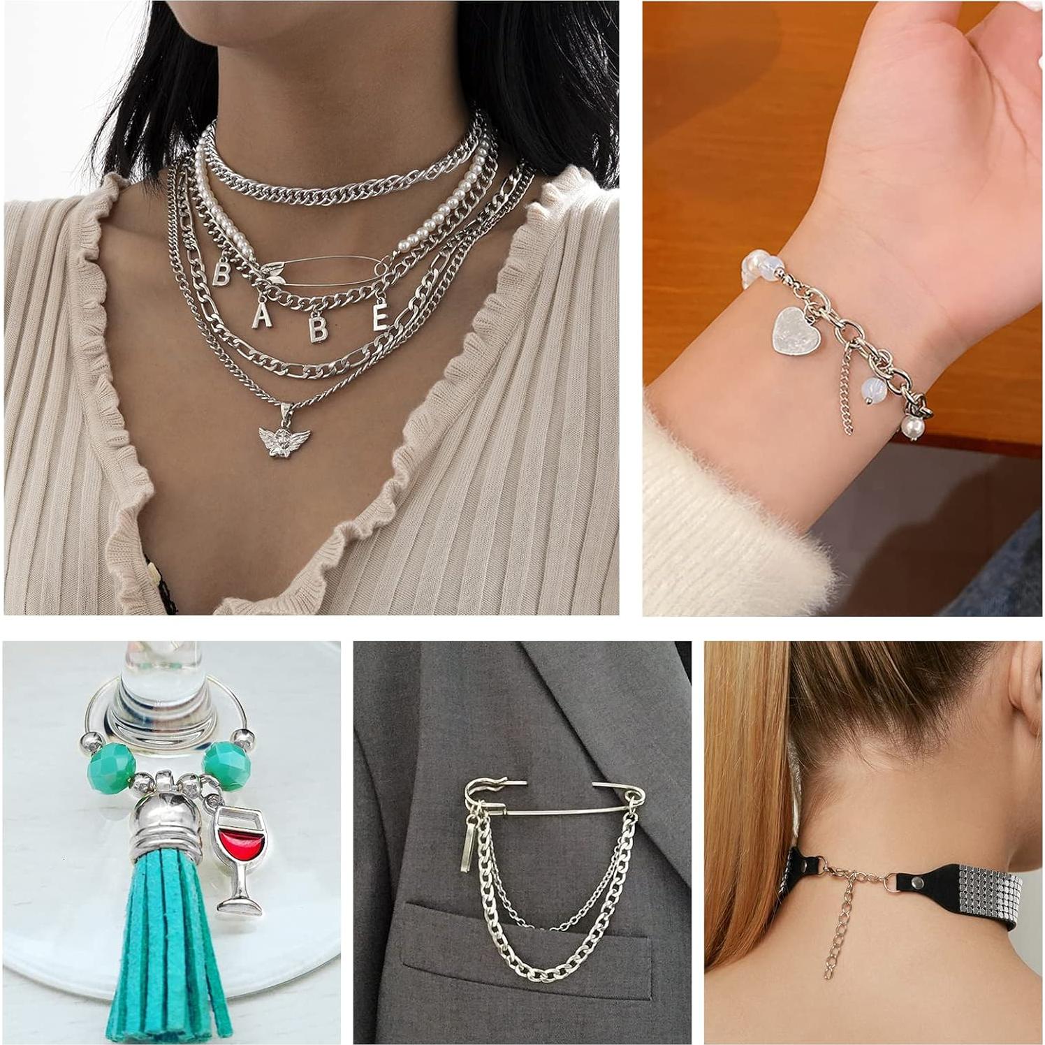 TOAOB 1000 Anillas de Salto Acero Inoxidable 4-10mm Joyería