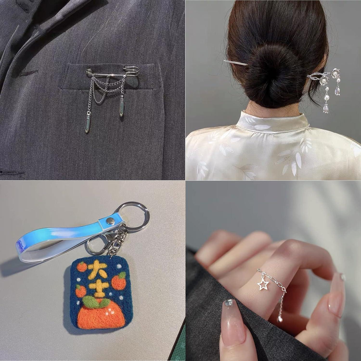 1000 Anillas de Salto de Acero Inoxidable 10mm CREATZONE