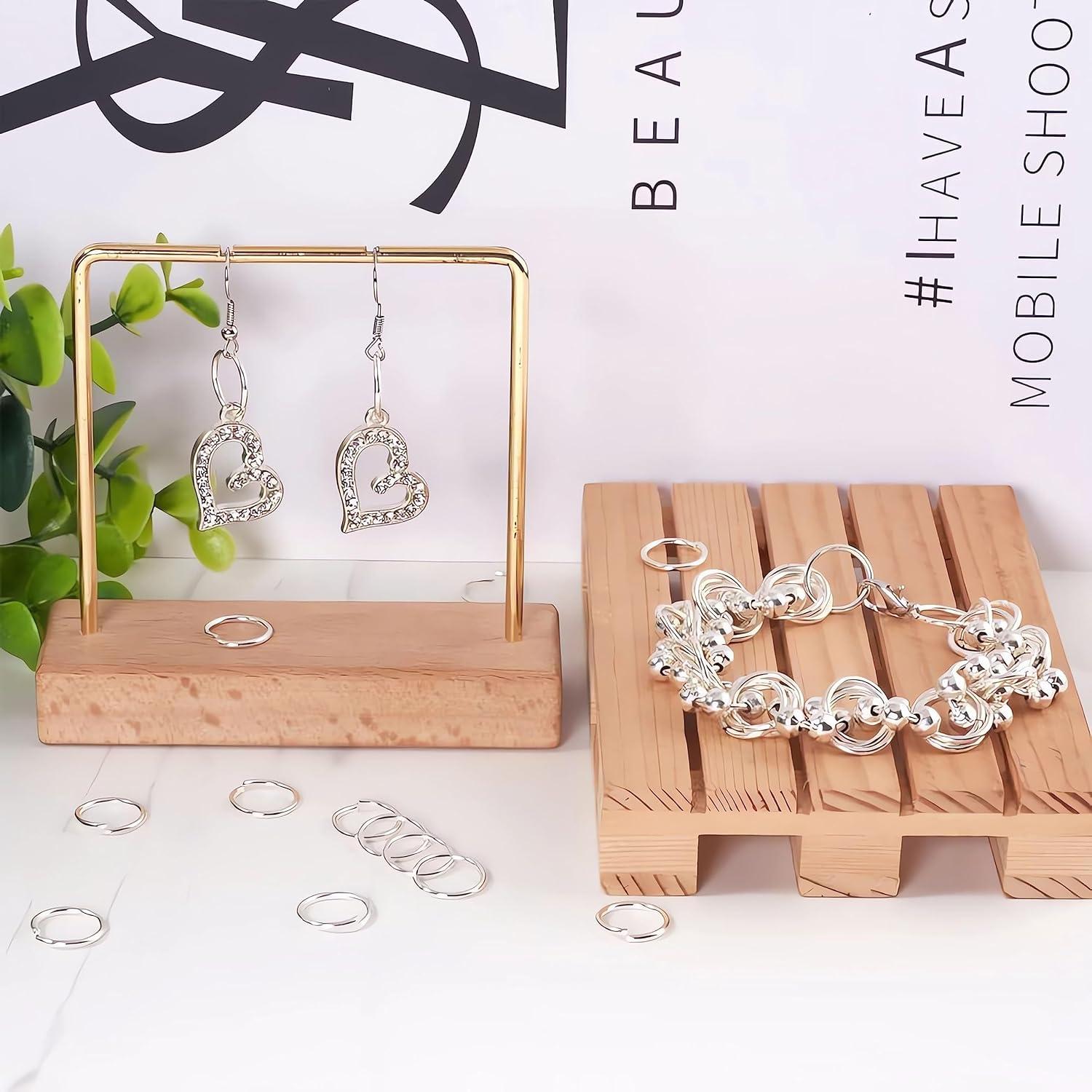 YAKA 1600 Anillas Abiertas de Joyería en Níquel - 6 Tamaños