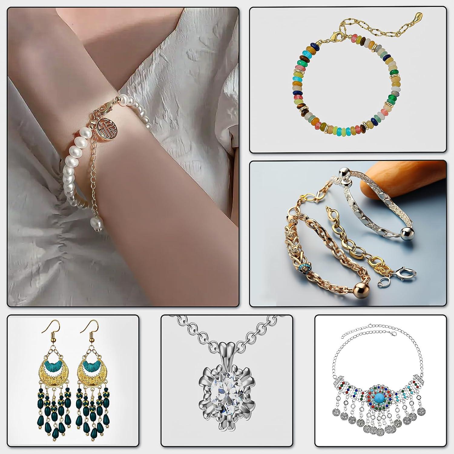 Kit 1720pcs Anillas de Salto y Cierres Joongoom Oro Plata