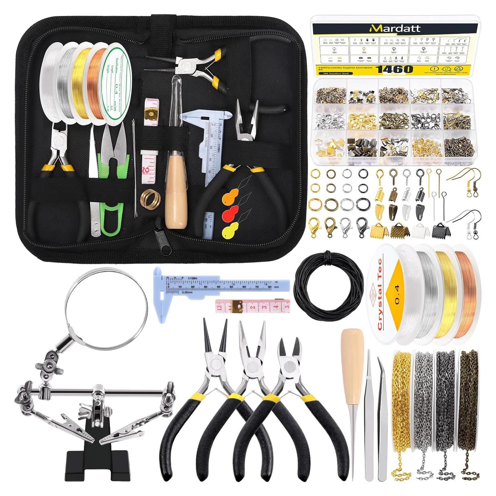 Kit de Suministros para Hacer Joyería Mardatt 1488Pcs