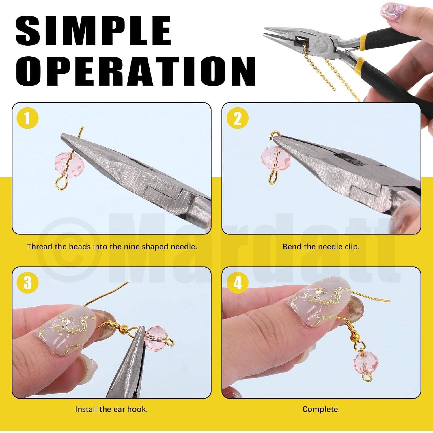 Kit de Suministros para Hacer Joyería Mardatt 1488Pcs