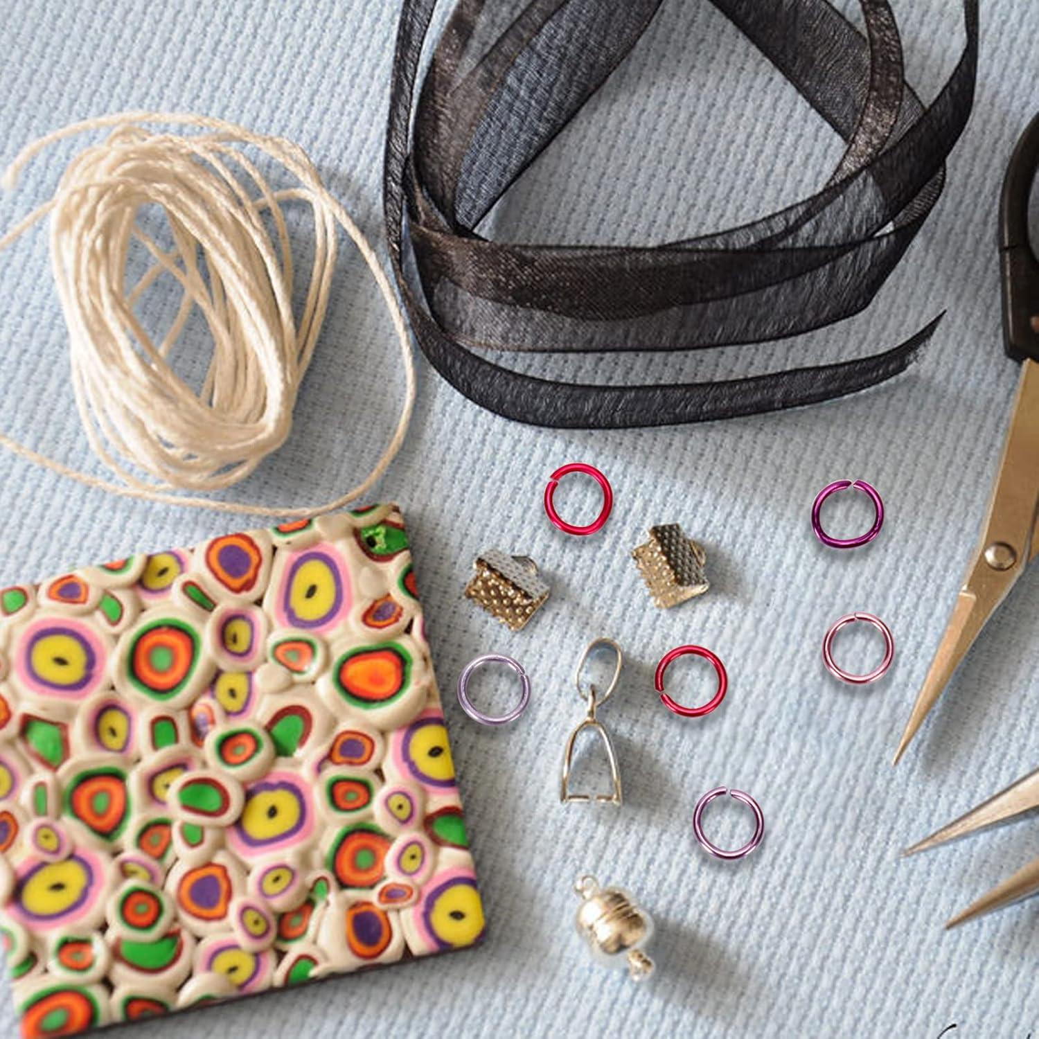 Set 1080 Anillas Abiertas de Metal Hetenoyo 6mm Rosa