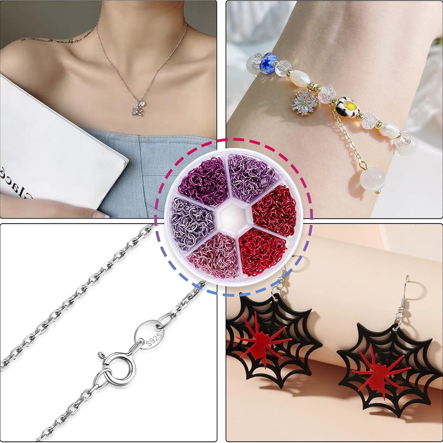 Set 1080 Anillas Abiertas de Metal Hetenoyo 6mm Rosa