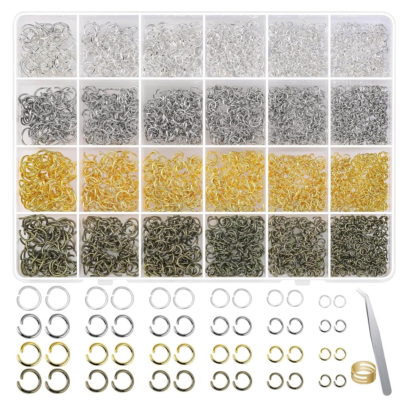 2840 Piezas Anillas Abiertas Shynek para Joyería 4-10mm