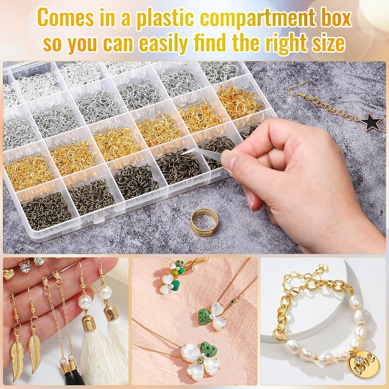 2840 Piezas Anillas Abiertas Shynek para Joyería 4-10mm