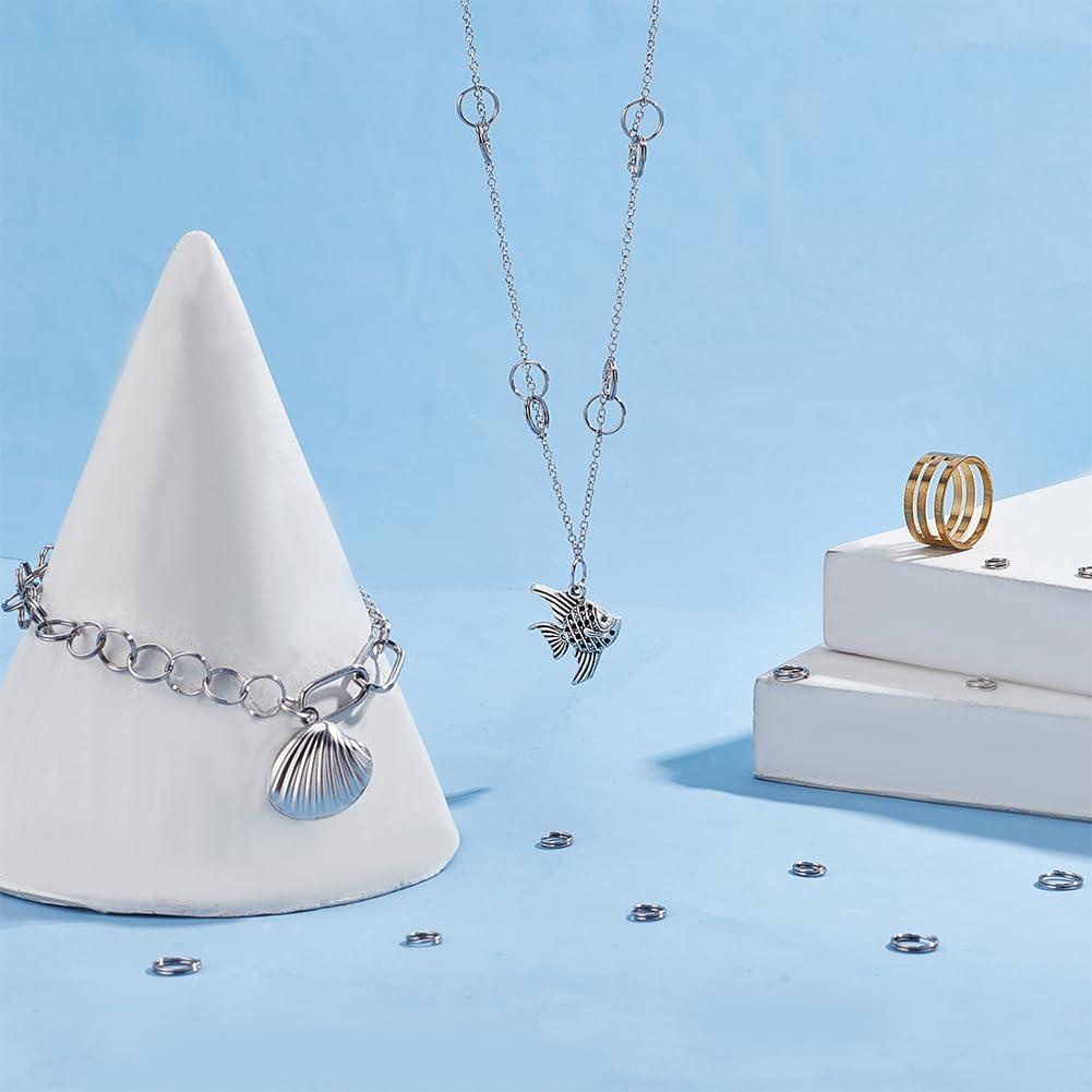 Anillos Divididos de Acero Inoxidable PH PandaHall 1120 Pcs 5-8mm