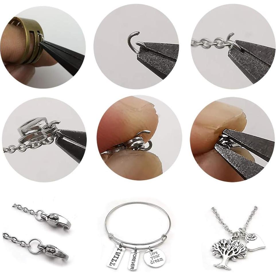 300 Anillos de Salto Acero Inoxidable 8mm 9mm 10mm WOCRAFT