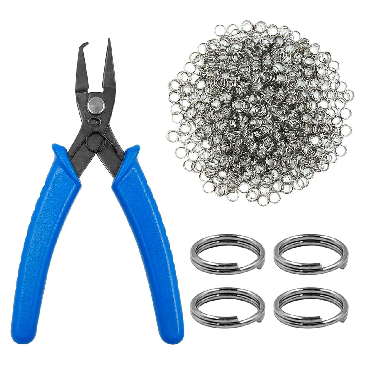 Kit de Alicates de Joyería lyfLux con 500 Anillos 6mm