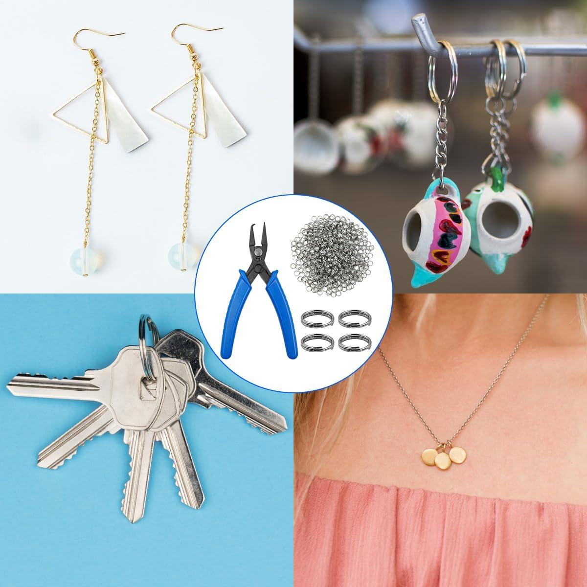 Kit de Alicates de Joyería lyfLux con 500 Anillos 6mm