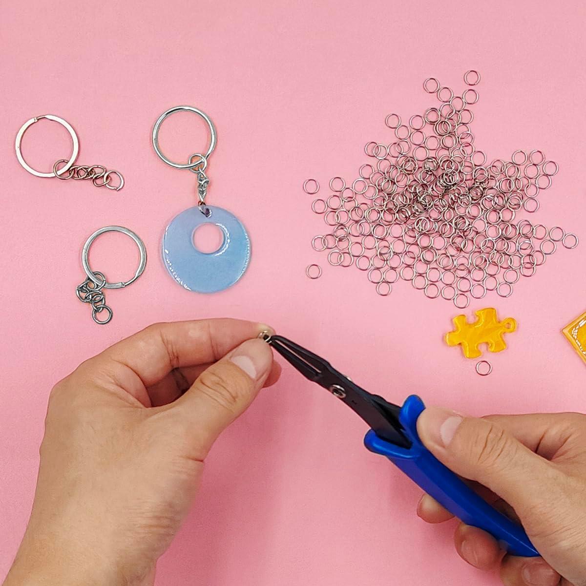 Kit de Alicates de Joyería lyfLux con 500 Anillos 6mm