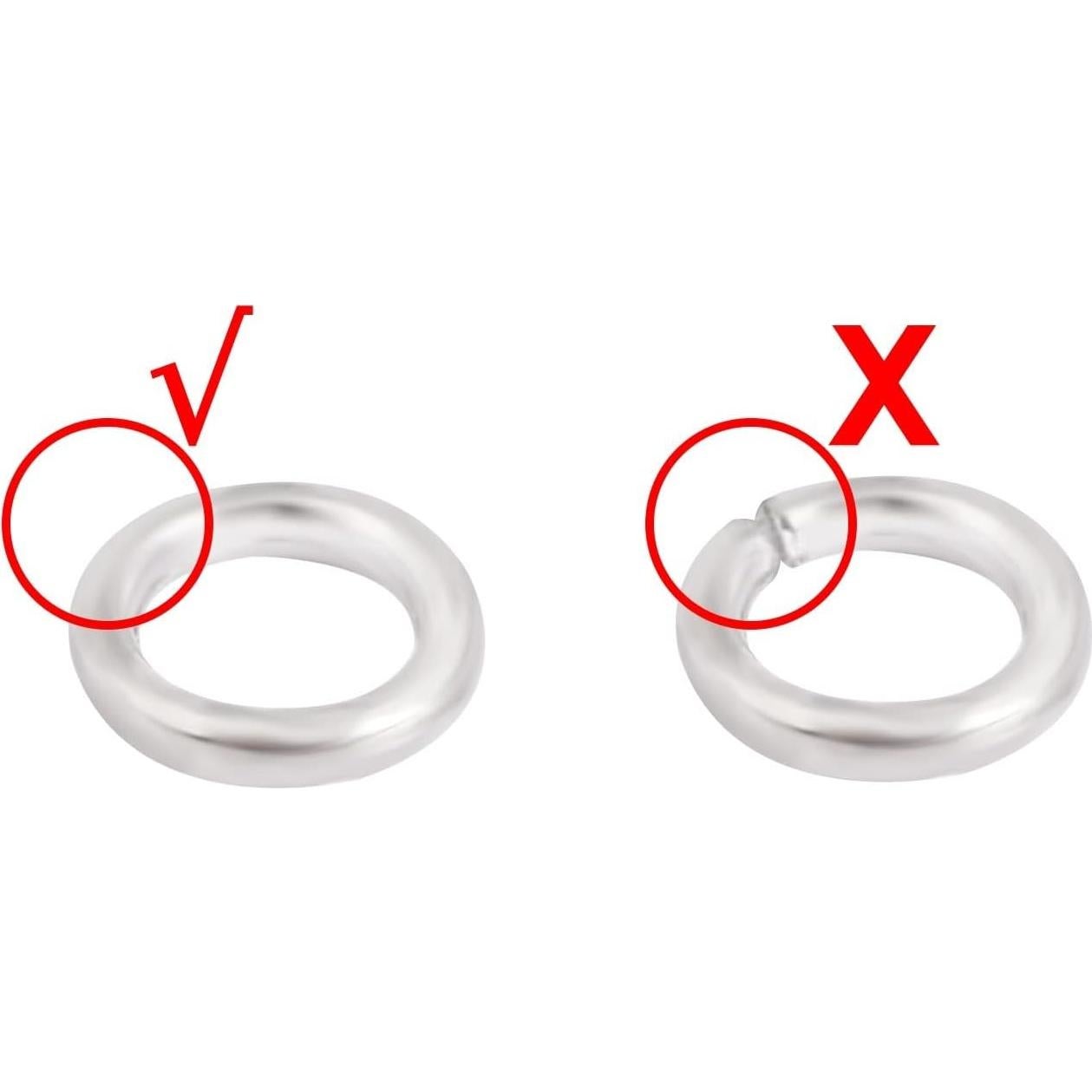 Anillas de Salto Cerradas Souarts Plata 4mm 100 Piezas