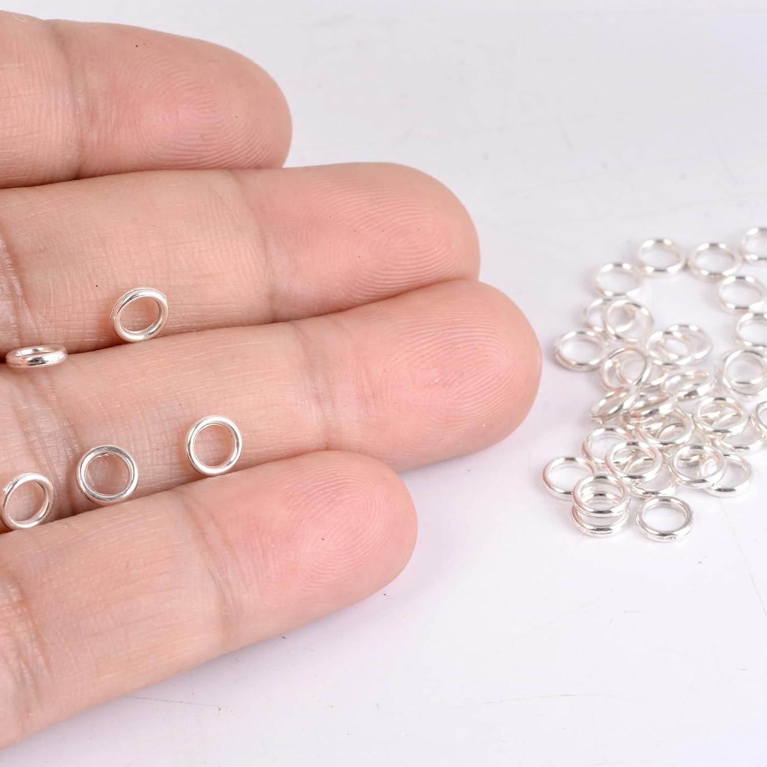 Anillas de Salto Cerradas Souarts Plata 4mm 100 Piezas