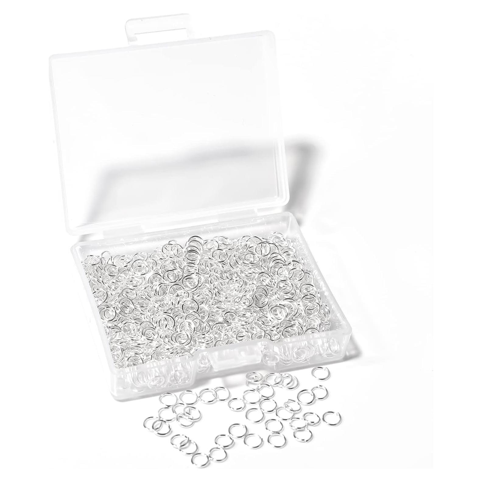 1000 Anillas Abiertas Plata Chuyau 4mm para Joyería DIY