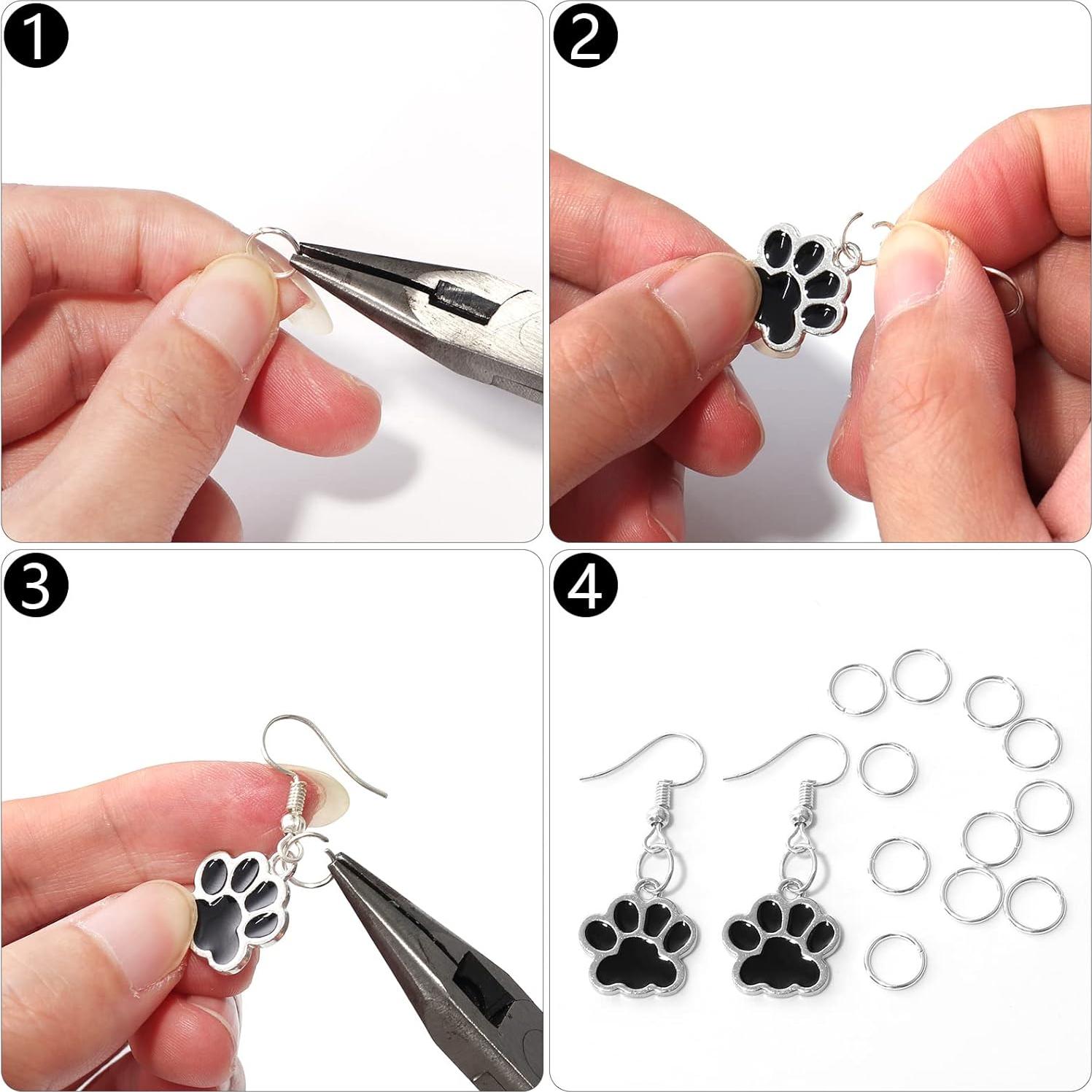 1000 Anillas Abiertas Plata Chuyau 4mm para Joyería DIY