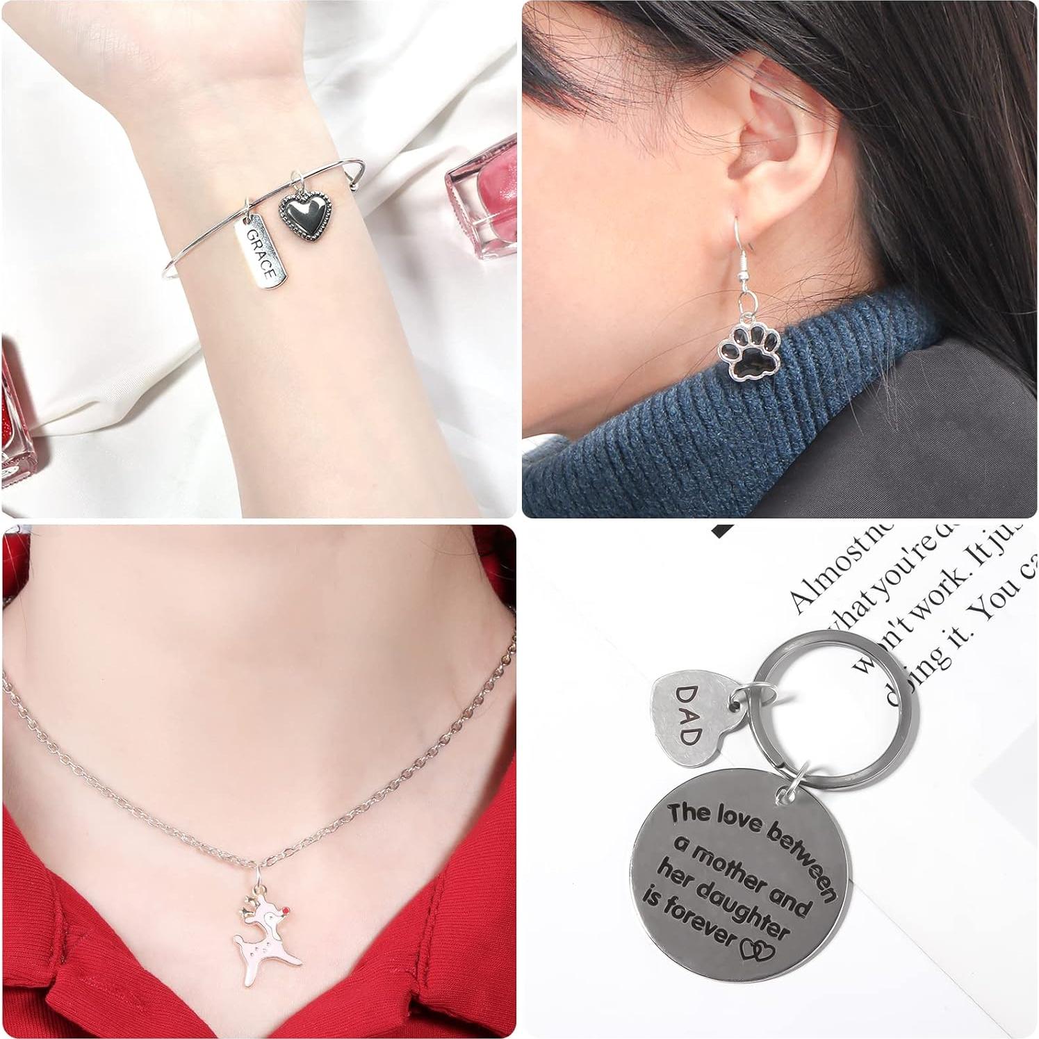 1000 Anillas Abiertas Plata Chuyau 4mm para Joyería DIY